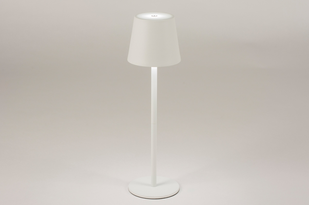 Stolní minimalistická lampa Ultima White