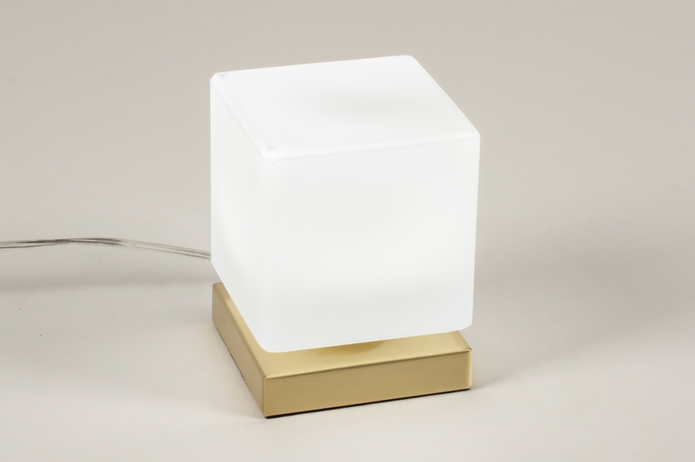 Stolní designová LED lampa Quadrica Gold