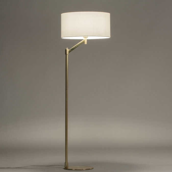 Stojací textilní lampa Merolli Bianco and Gold