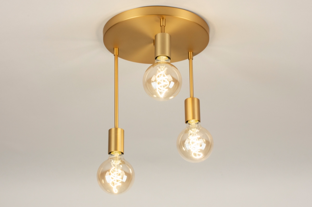 Stropní moderní svítidlo Flexform Bulb Accapulco Gold