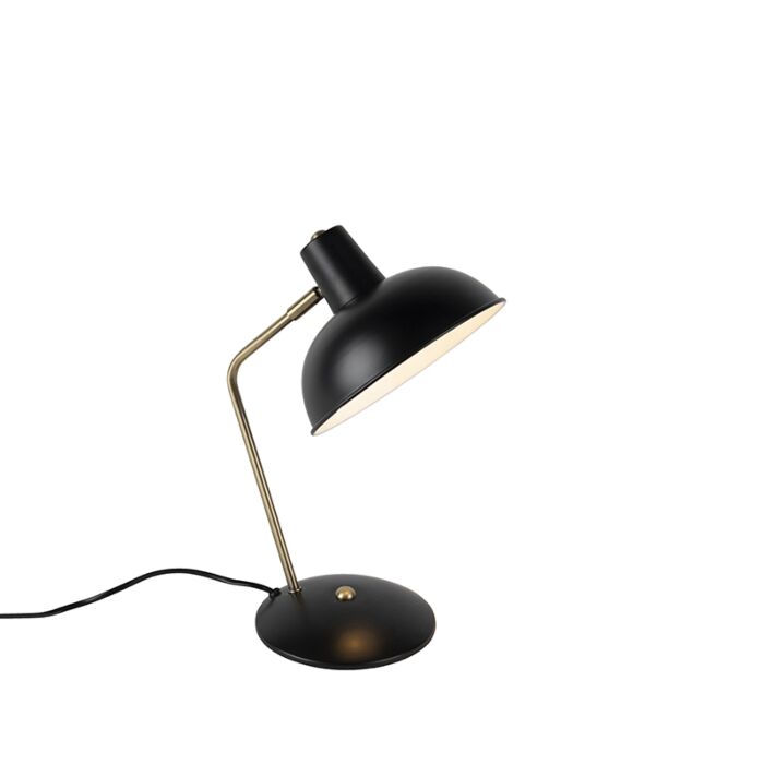 Stolní černá retro lampa Milton Black