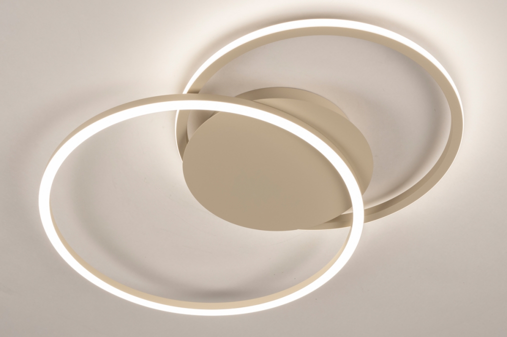 Stropní LED svítidlo Omega 540 Taupe